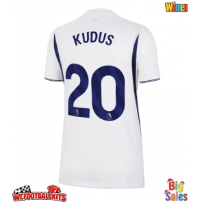 Tottenham Hotspur Mohammed Kudus #20 Replica Home Stadium Shirt for Women 2026-27 Short Sleeve